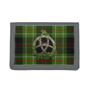 MacDiarmid Tartan And Celtic Trinity Knot Tri-fold Wallet
