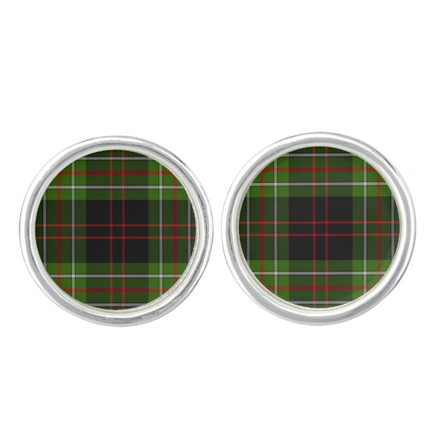 MacDiarmid Tartan Cufflinks (Front)