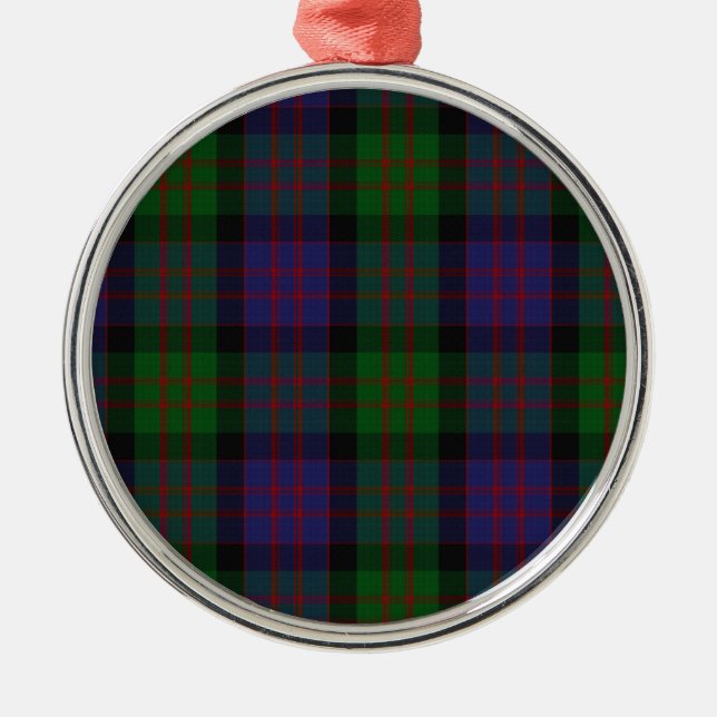 MacDonald Clan Tartan Metal Ornament (Front)