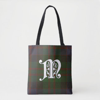 MacDonald Clan Tartan Monogram Tote Bag