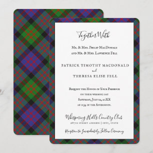MacDonald Clan Tartan Scottish Plaid Invitation