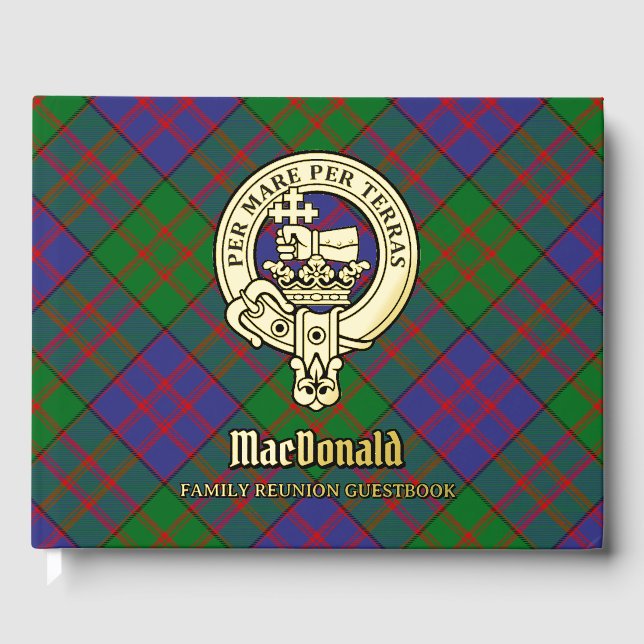 MacDonald Family Reunion Foil Guest Book (Front)