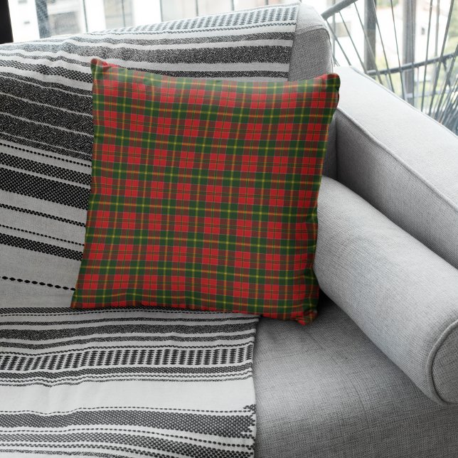 MacDonald Kingsburgh Modern  Scottish Tartan  Throw Pillow (Creator Uploaded)