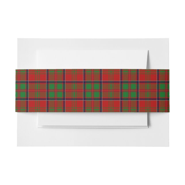 MacDonald Of Glencoe Scottish Tartan Belly Band (Front Example)