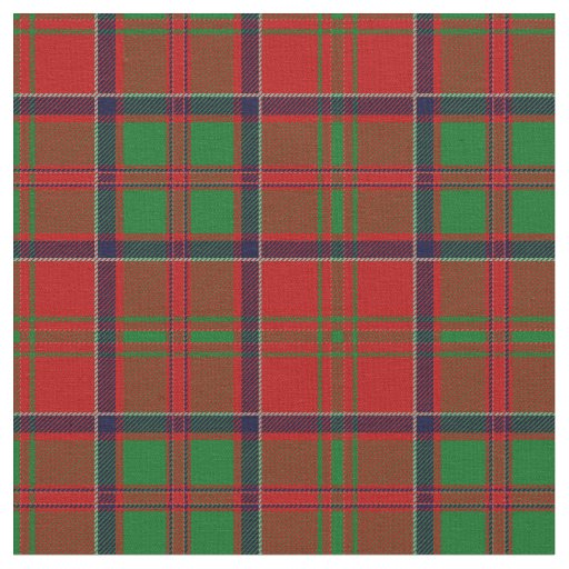 MacDonald Of Glencoe Tartan Print Fabric | Zazzle