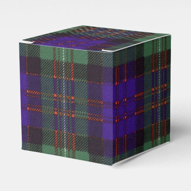 Macdonald of Glengarry clan Plaid Scottish tartan Favor Boxes (Front Side)