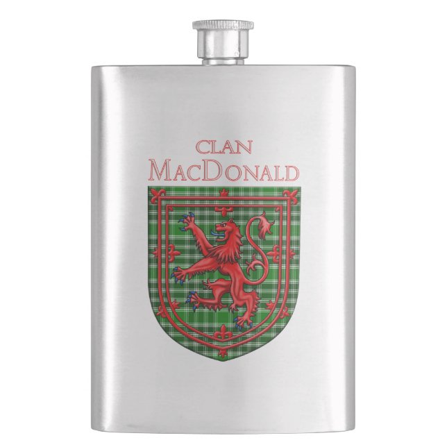 MacDonald of the Isles Ancient Tartan Flask (Front)