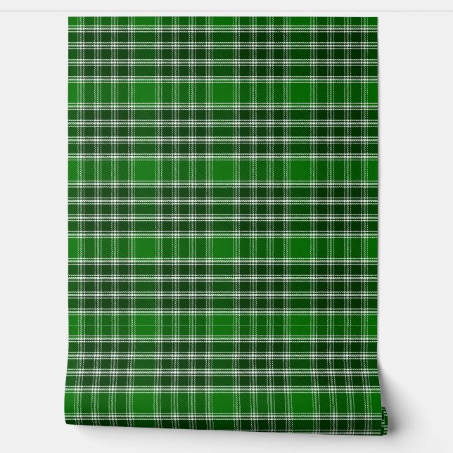 MacDonald of the Isles Ancient Tartan Plaid Wallpaper (Unrolling)
