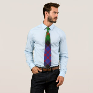 MacDonald Scottish Clan Tartan Plaid Pattern Neck Tie