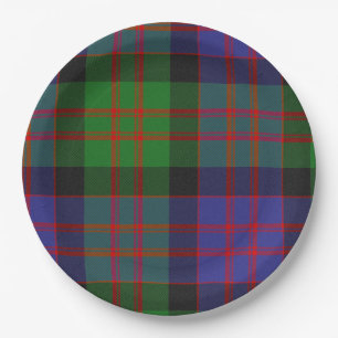 MacDonald Scottish Clan Tartan Plaid Pattern Paper Plates