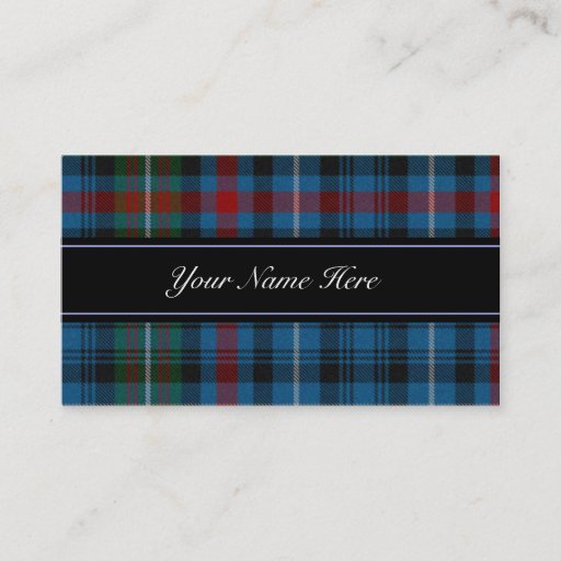 Customizable MacDonald Scottish Tartan Plaid Business Card