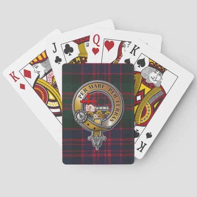 MacDonald Tartan & Badge Poker Cards (Back)
