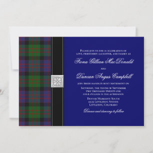 MacDonald Tartan Celtic Wedding Invitation