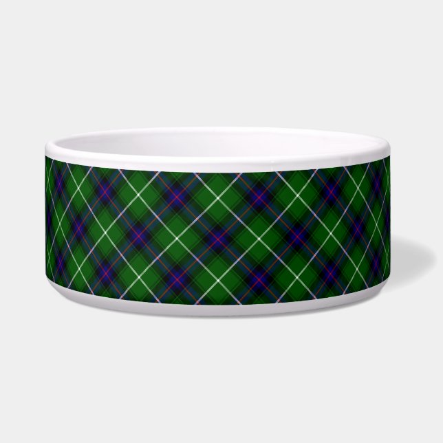 MacDonald tartan green blue plaid Bowl (Front)