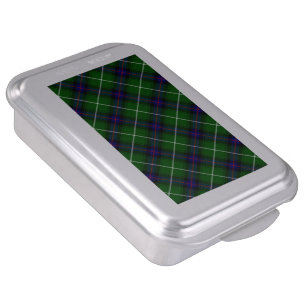 MacDonald tartan green blue plaid Cake Pan