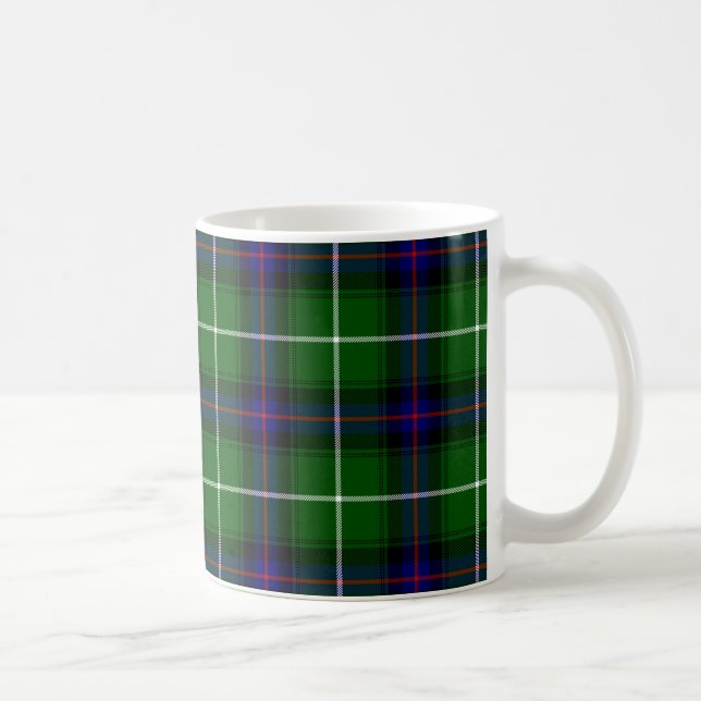MacDonald tartan green blue plaid Coffee Mug (Right)