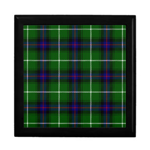 MacDonald tartan green blue plaid Gift Box