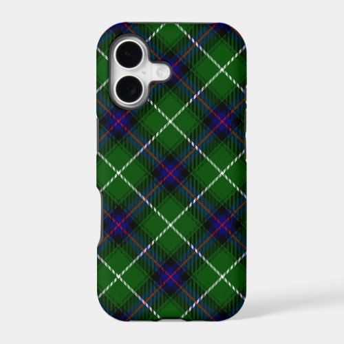 MacDonald tartan green blue plaid iPhone 17 Case