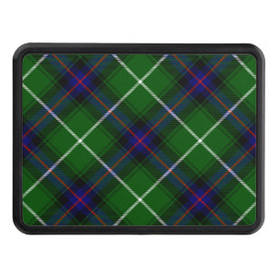 MacDonald tartan green blue plaid Tow Hitch Cover