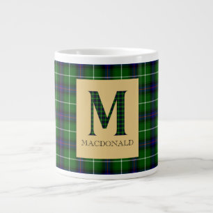 MacDonald Tartan Monogram M Giant Coffee Mug