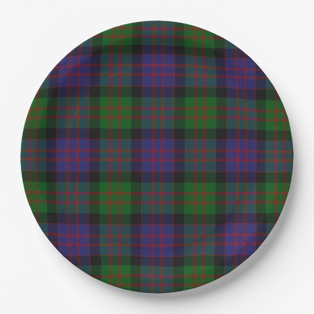MacDonald Tartan Paper Plates (Front)