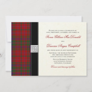 MacDougal MacDougall Tartan Wedding Invitation