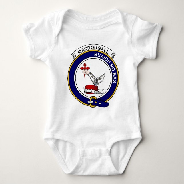 MacDougall Clan Badge Baby Bodysuit (Front)