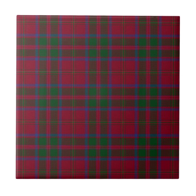 MacDougall Clan Original Tartan Ceramic Tile (Front)