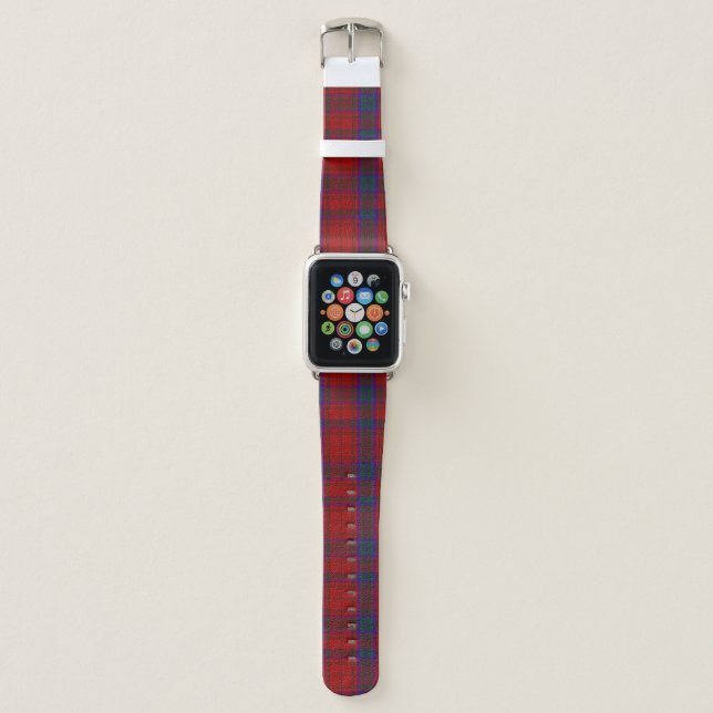 MacDougall Clan Tartan Plaid Apple Watch Band (Front)