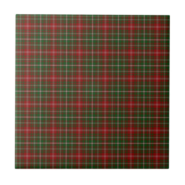 MacDougall Modern Clan Tartan Plaid Pattern Ceramic Tile (Front)