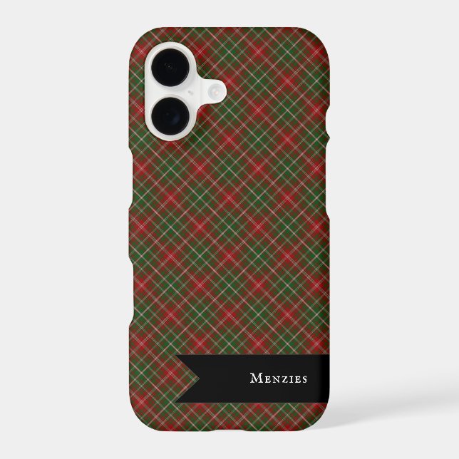 MacDougall Modern Clan Tartan Plaid Pattern iPhone Case (Back)