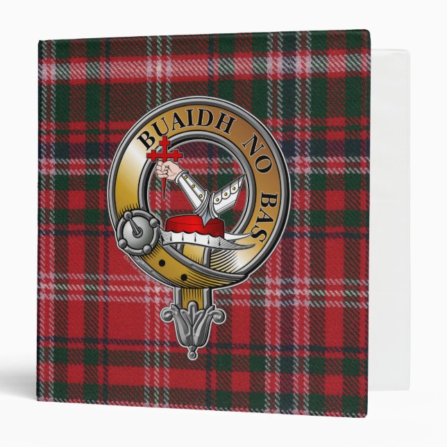 MacDougall Tartan & Badge 3 Ring Binder (Front/Inside)