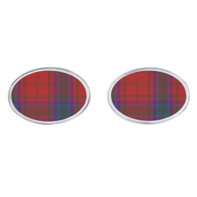 MacDougall Tartan Plaid Cuff Links (Front)