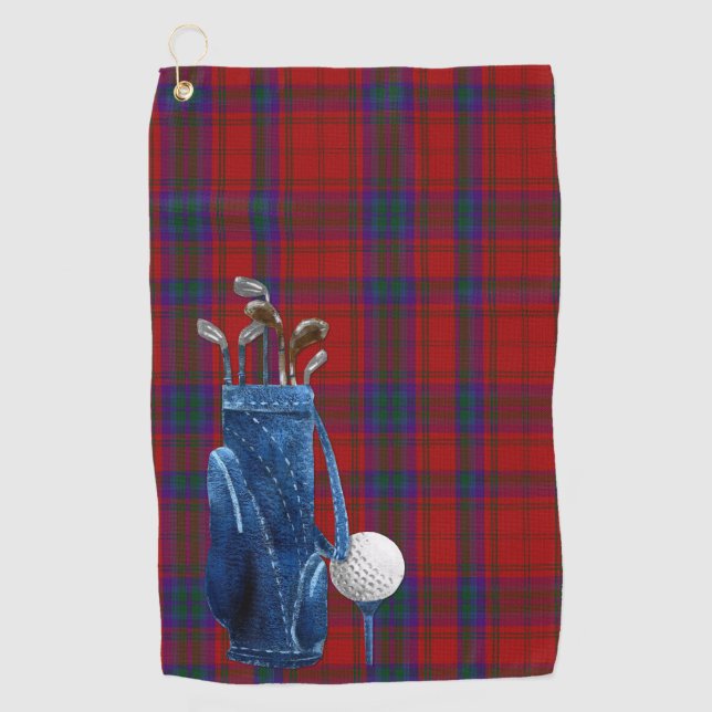 MacDougall Tartan Plaid Golf Towel (Front)