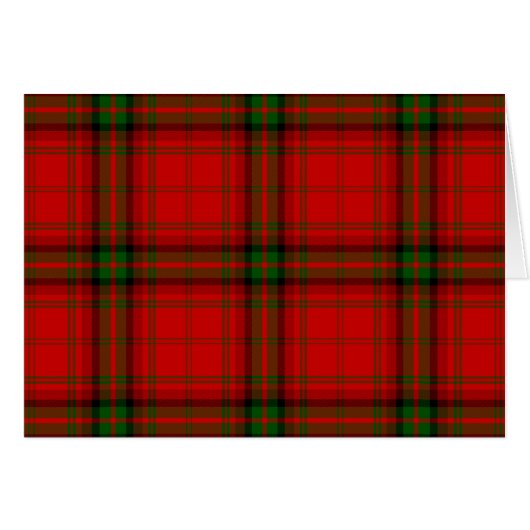 MacDougall tartan red green plaid Cards (Front Horizontal)