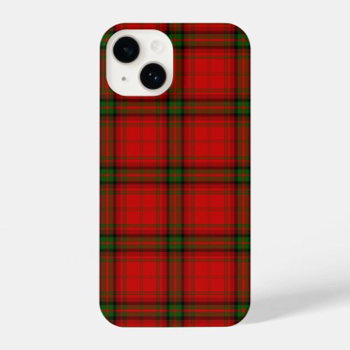 MacDougall tartan red green plaid iPhone 14 Case