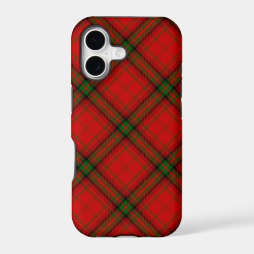 MacDougall tartan red green plaid iPhone 17 Case