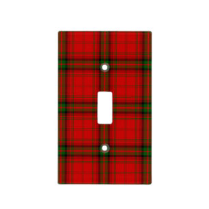 MacDougall tartan red green plaid Light Switch Cover