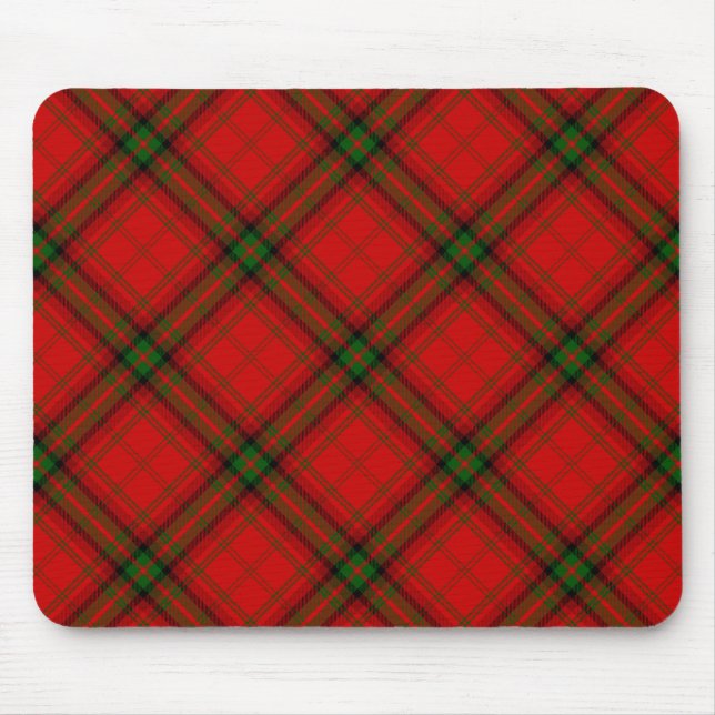 MacDougall tartan red green plaid Mouse Pad (Front)