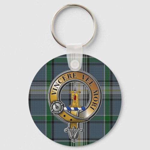 MacDowall Tartan  Badge Keychain