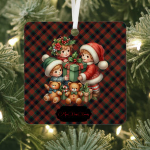 MacDuff Hunting Modern Original Scottish Tartan Metal Ornament