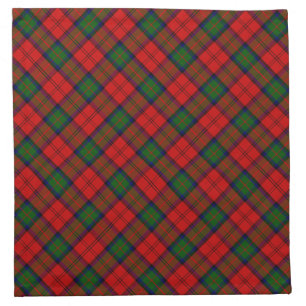 MacDuff tartan red green plaid Cloth Napkin