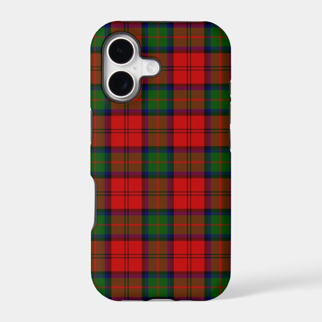 MacDuff tartan red green plaid iPhone Case (Back)