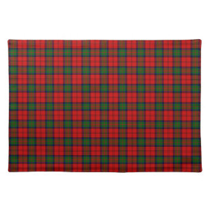 MacDuff tartan red green plaid Placemat
