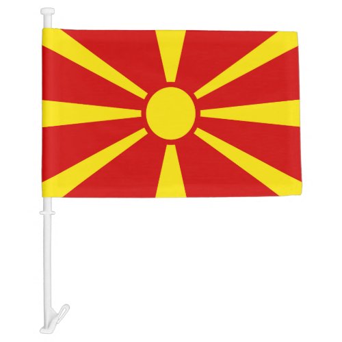 Macedonia Car Flag