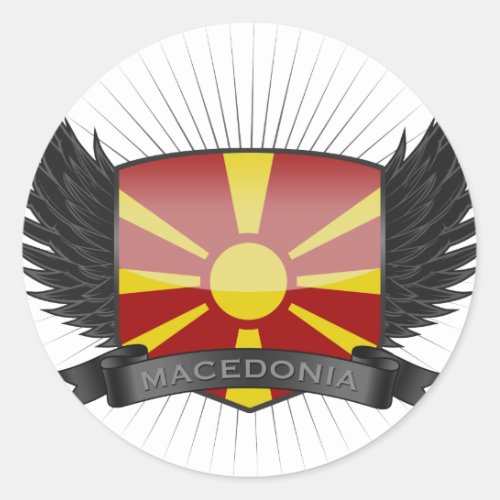 MACEDONIA CLASSIC ROUND STICKER