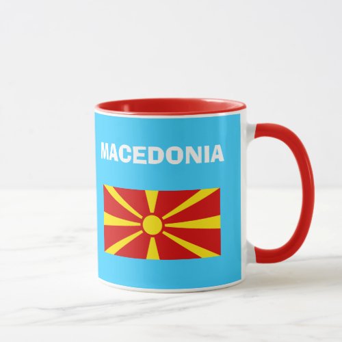 Macedonia Colorful Country Code Mug