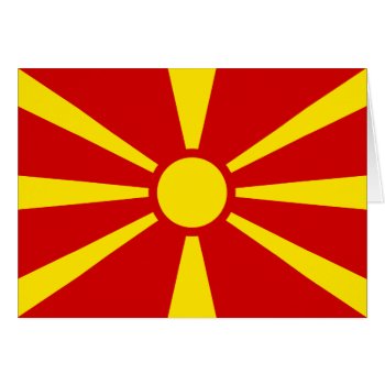 Macedonia Flag by FlagWare at Zazzle