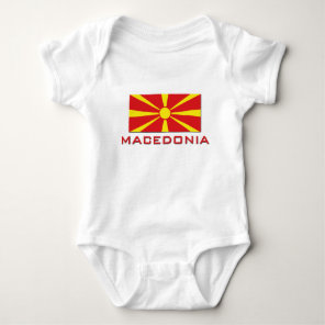 Macedonia Flag 1 Baby Bodysuit