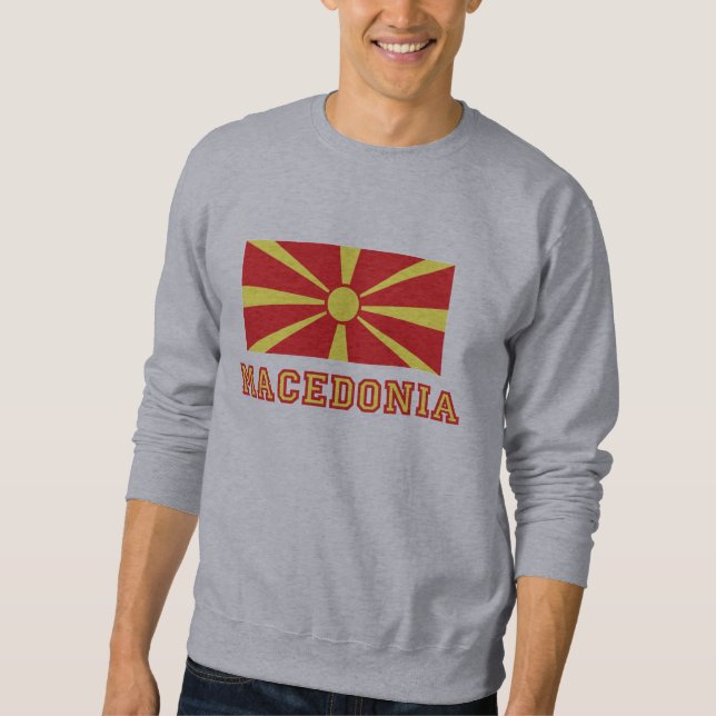Macedonia Flag 2 Sweatshirt (Front)